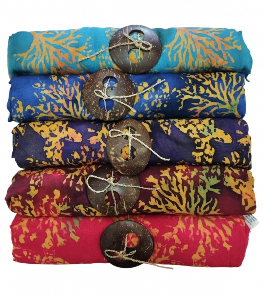 PAREO SARONG IN VISCOSA, CM 120X160.&nbsp;CHIUSURA NODO