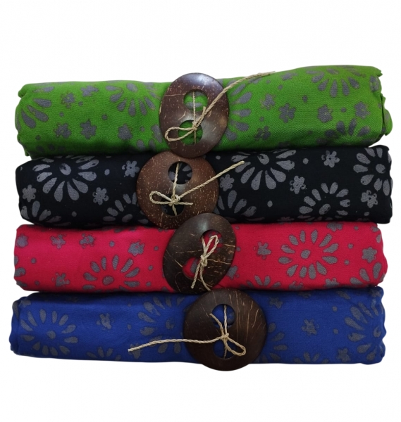 PAREO SARONG IN VISCOSA, CM 120X160.&nbsp;CHIUSURA NODO