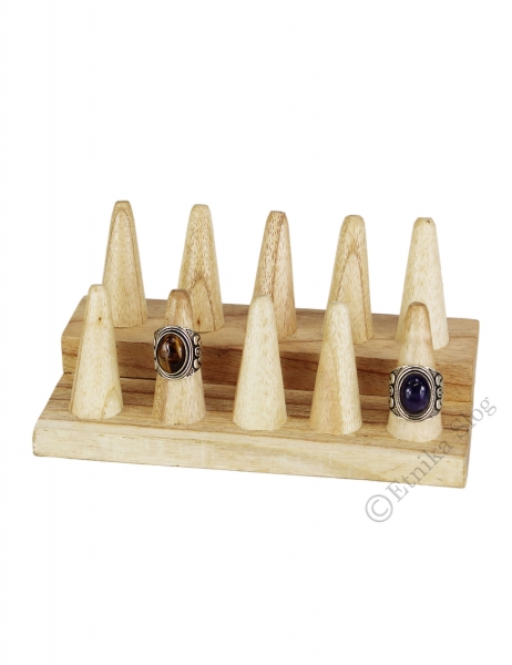 ESPOSITORE PER ANELLI, BASE 19X10, ALTEZZA 10 CM c