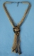 COLLANA LUNGA CON PERLINE E PENDENTE IN CORNObr /