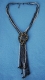 COLLANA LUNGA CON PERLINE E PENDENTE IN CORNObr /