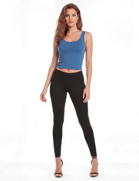 TOP&nbsp;, IN MAGLINA&nbsp;DI COTONE&nbsp;CON VISCOSA ED ELASTAN.