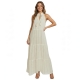 VESTITO LUNGO IN COTONE BIANCOTAGLIA UNICA -