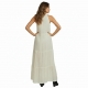 VESTITO LUNGO IN COTONE BIANCOTAGLIA UNICA -