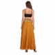 VESTITO LUNGO 3/4 IN MISTOSETA INDIANA, CON GONNA