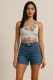 CAMICIA&nbsp;IN 100% COTONE GARZATO, MANICA CORTA CON B