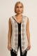 KIMONO LUNGO&nbsp;IN 100% COTONE&nbsp;ORGANICO GREZZO A RETE