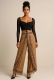 PANTALONE CON LACCI&nbsp;IN COTONE&nbsp;ORGANICO GREZZO A RE