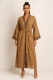 PANTALONE CON LACCI&nbsp;IN COTONE&nbsp;ORGANICO GREZZO A RE