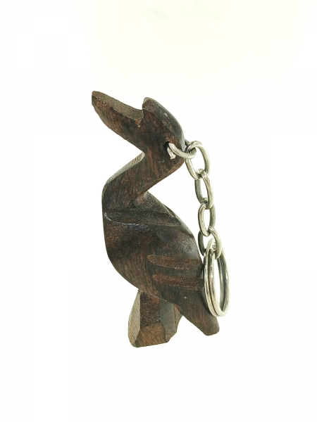 PORTACHIAVI MESSICANI IN LEGNO, MOTIVO ANIMALI, DI