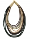 COLLANA A 10 CORDONCINI, CHIUSURA CON BOTTONE.br