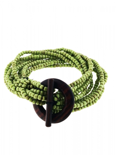 BRACCIALETTO ELASTICO MULTIFILE DI&nbsp;PERLINE, CHIUSU