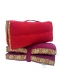 CUSCINO IMBOTTITO ROTONDO COTONE SARI PATCHWORK RI