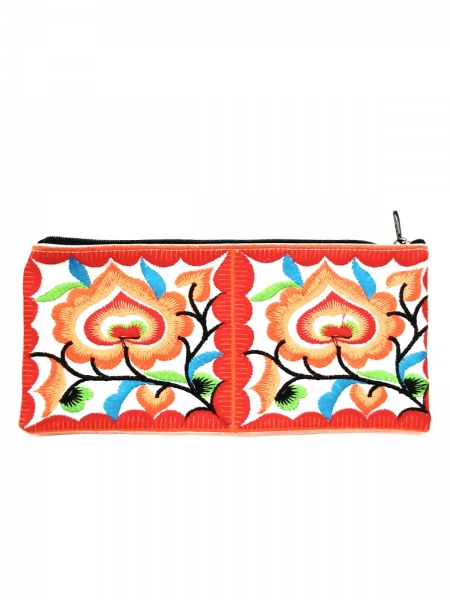 POCHETTE&nbsp;THAILANDESE COMPLETAMENTE RICAMATA CON MO