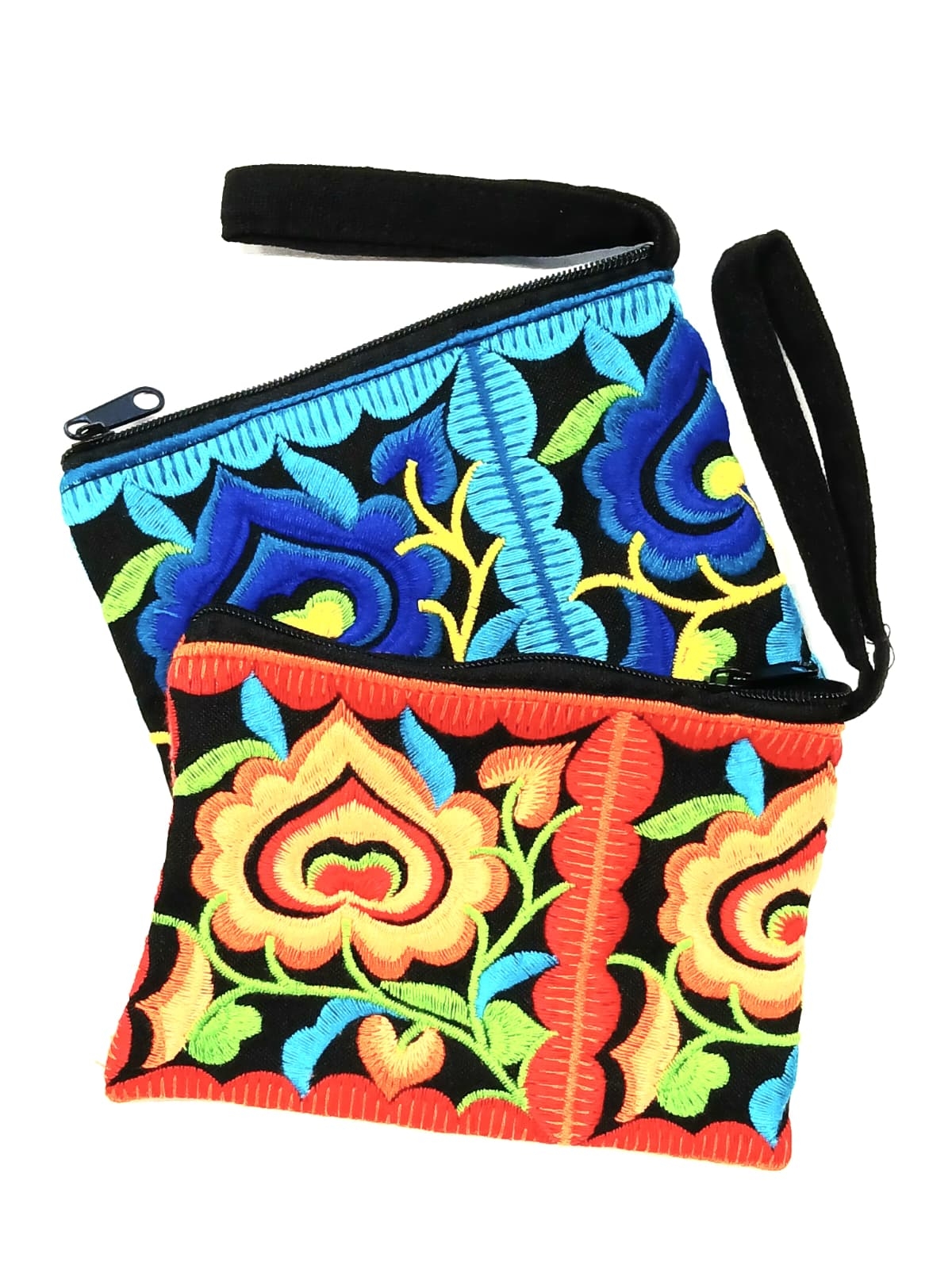 MINI POCHETTE THAILANDESE COMPLETAMENTE RICAMATA C MINI POCHETTE THAILANDESE COMPLETAMENTE RICAMATA C