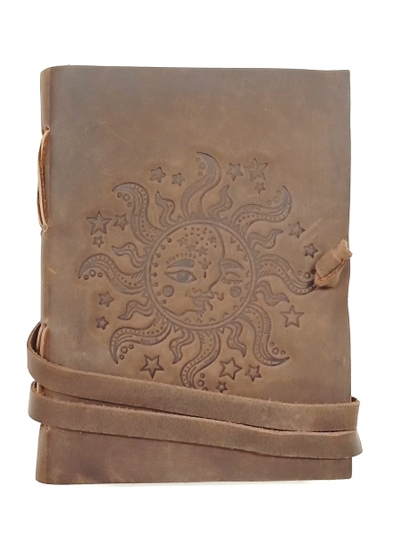 LIBRO LIBRETTO&nbsp;RILEGATO IN PELLE CON FOGLI CARTA&nbsp;T