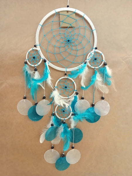 ACCHIAPPASOGNI O DREAMCATCHER INDONESIANO. LEGNO,