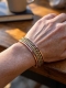 BRACCIALE APERTO IN RAME&nbsp;LISCIO CON LAVORAZIONIbr