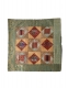 COPRICUSCINO INI COTONE CON RICAMI GEOMETRICI.br