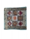 COPRICUSCINO INI COTONE CON RICAMI GEOMETRICI.br