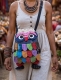 BORSA IN COTONE A TRACOLLA A FORMA DI GUFO GRANDE.