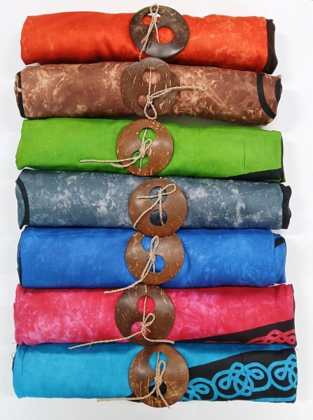 PAREO SARONG IN VISCOSA, CM 120X160.&nbsp;CHIUSURA NODO