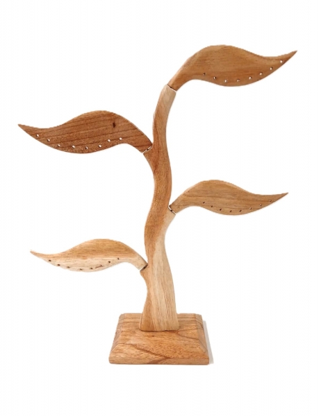 ESPOSITORE PER ORECCHINI IN LEGNO&nbsp;CHIARO CON 4 FOG