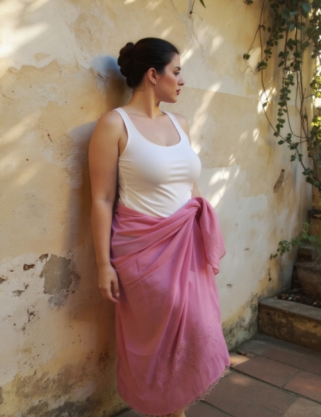 PAREO PAREO DUPATTA, ASHOKA IN VISCOSA.DIMENSIONE - com Etnika Slog d.o.o.