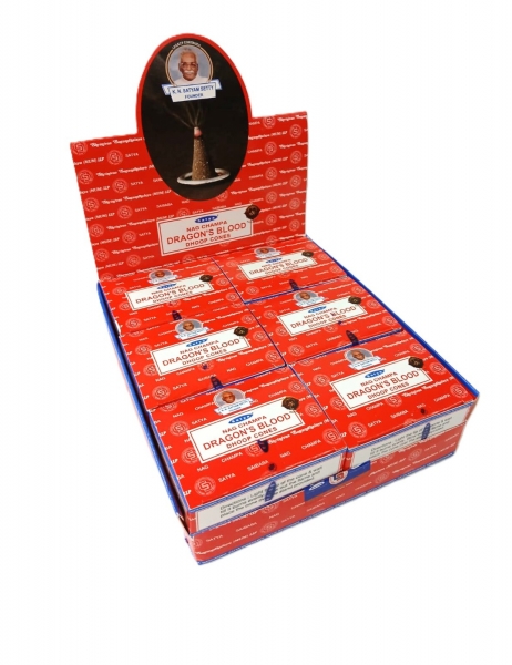 INCENSO A CONO &nbsp;SATYA , FRAGRANZA&nbsp;DRAGON BLOOD ,