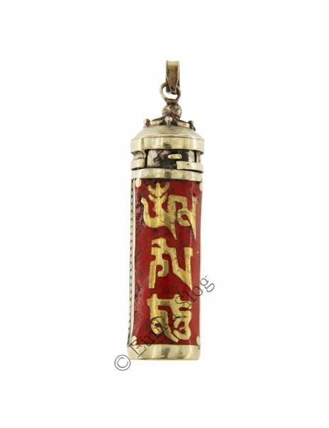 PENDENTE TIBETANO IN METALLO. COLORI ASSORTITIbr