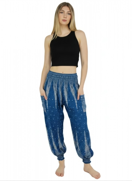 PANTALONE TURCO IN VISCOSA 2 TASCHE CON ELASTICO C