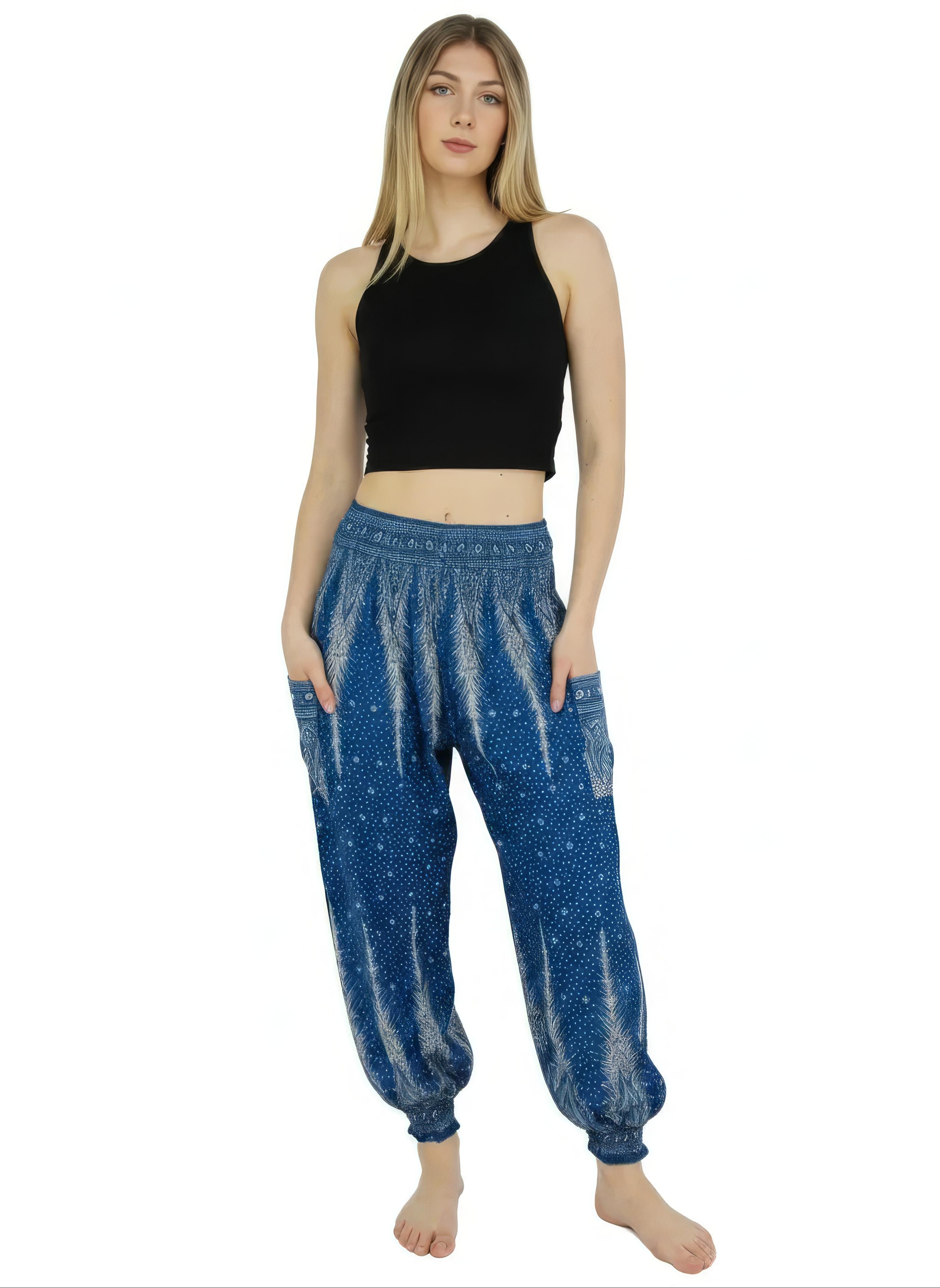 PANTALONE TURCO IN VISCOSA 2 TASCHE CON ELASTICO C PANTALONE TURCO IN VISCOSA 2 TASCHE CON ELASTICO C
