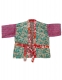 KIMONO&nbsp;CORTO&nbsp;IN MISTOSETA INDIANA, PATCHWORK CON C