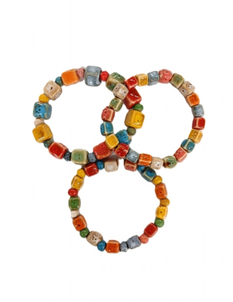 BRACCIALETTO IN CERAMICA COLORATOGRANDEZZA 7
