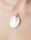 PENDENTE IN ARGENTO&nbsp;CON&nbsp;MADREPERLA BIANCOdia