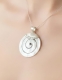 PENDENTE IN ARGENTO&nbsp;CON&nbsp;MADREPERLA BIANCOdia