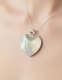 PENDENTE IN ARGENTO&nbsp;CON&nbsp;MADREPERLA BIANCOmis