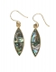 ORECCHINI IN OTTONE CON ABALONE - MISURA ca 3,0 CM
