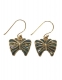 ORECCHINI IN OTTONE CON ABALONE - MISURA ca 3,0 CM