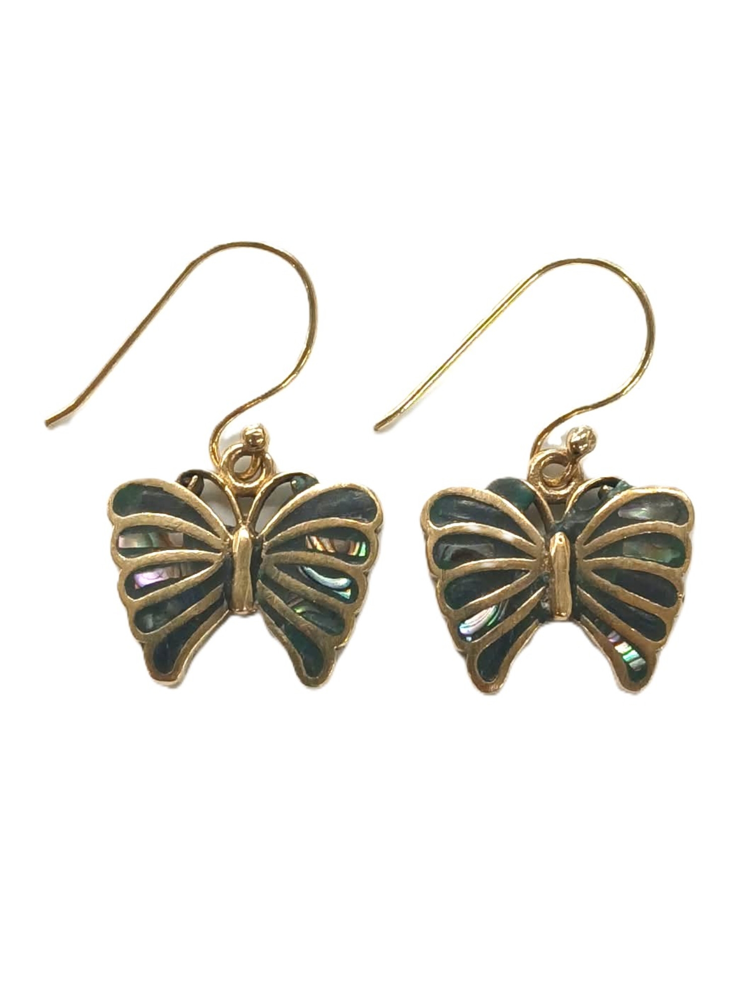 ORECCHINI IN OTTONE CON ABALONE - MISURA ca 3,0 CM ORECCHINI IN OTTONE CON ABALONE - MISURA ca 3,0 CM