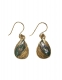 ORECCHINI IN OTTONE CON ABALONE - MISURA ca 3,0 CM