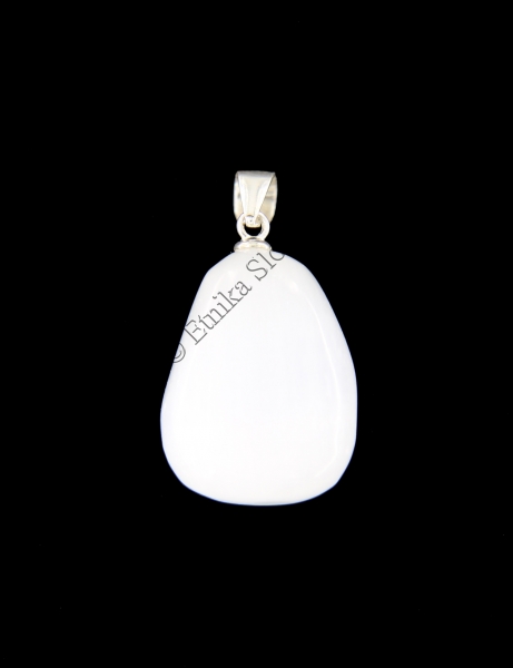 PENDENTE IN PIETRA DURA CON GANCETTO IN ARGENTO.b