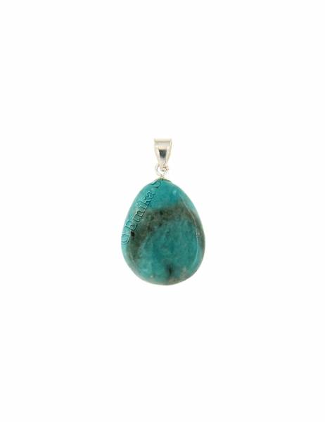 PENDENTE IN PIETRA DURA CON GANCETTO IN ARGENTO.b