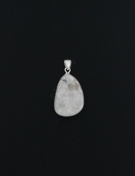 PENDENTE IN PIETRA DURA CON GANCETTO IN ARGENTO.b