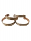 BRACCIALE APERTO IN RAME , METALLO E OTTONE , CON