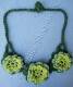 BIGIOTTERIA IN COTONE COLLANA IN COTONE LAVORATO AD UNCINETTO CON 3 FIOR - com Etnika Slog d.o.o.