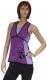 TOP IN COTONE CON SPALLINE STRETTE CON MANO RICUCI