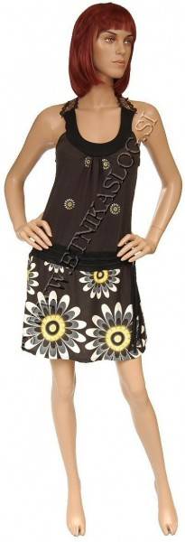 VESTITO MAGLINA DI COTONE ELASTAN COLLO TONDO, LAV