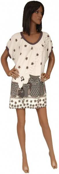 VESTITO DI MAGLINA, COTONE E VISCOSA CON ELASTAN,