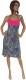 VESTITO IN MAGLINA COTONE CON ELASTAN, LACCI COLLO